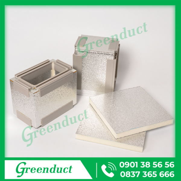 Ống gió PIR 2 mặt foil nhôm